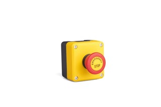 P Series Plastic 1 Hole BDEE + C4BK (NC) Yellow-Black Control Box